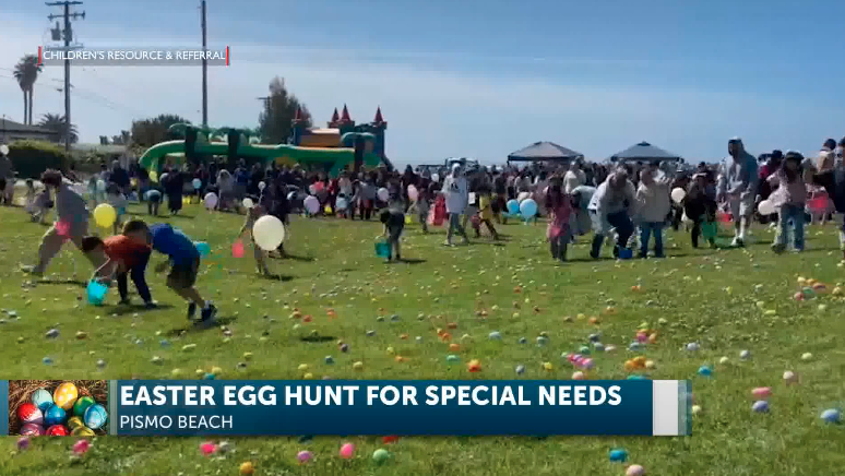 Egg Hunt in Pismo Bech held for special needs children